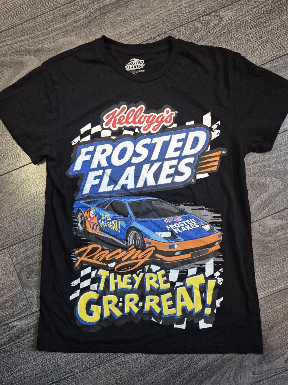 Frosted Flakes Black Racing Graphic Tee
